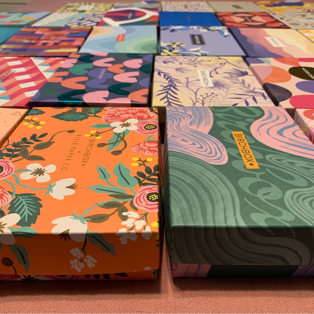 Birchbox 40pc Decorative Subscription Boxes Colorful Patterned Set lot bundle - Picture 4 of 5